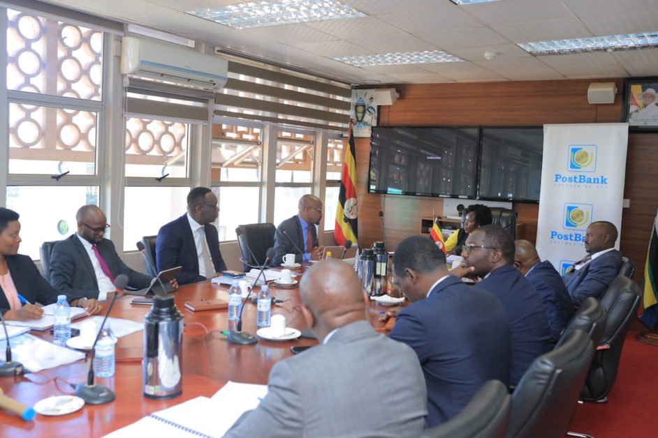 PostBank AGM at the Finance Ministry boardroom. Shareholders resolved to retain profits for 2022 to recapitalise the bank, allowing it to surpass the capitalisation requirements of UGX120 billion by December 31st 2022.