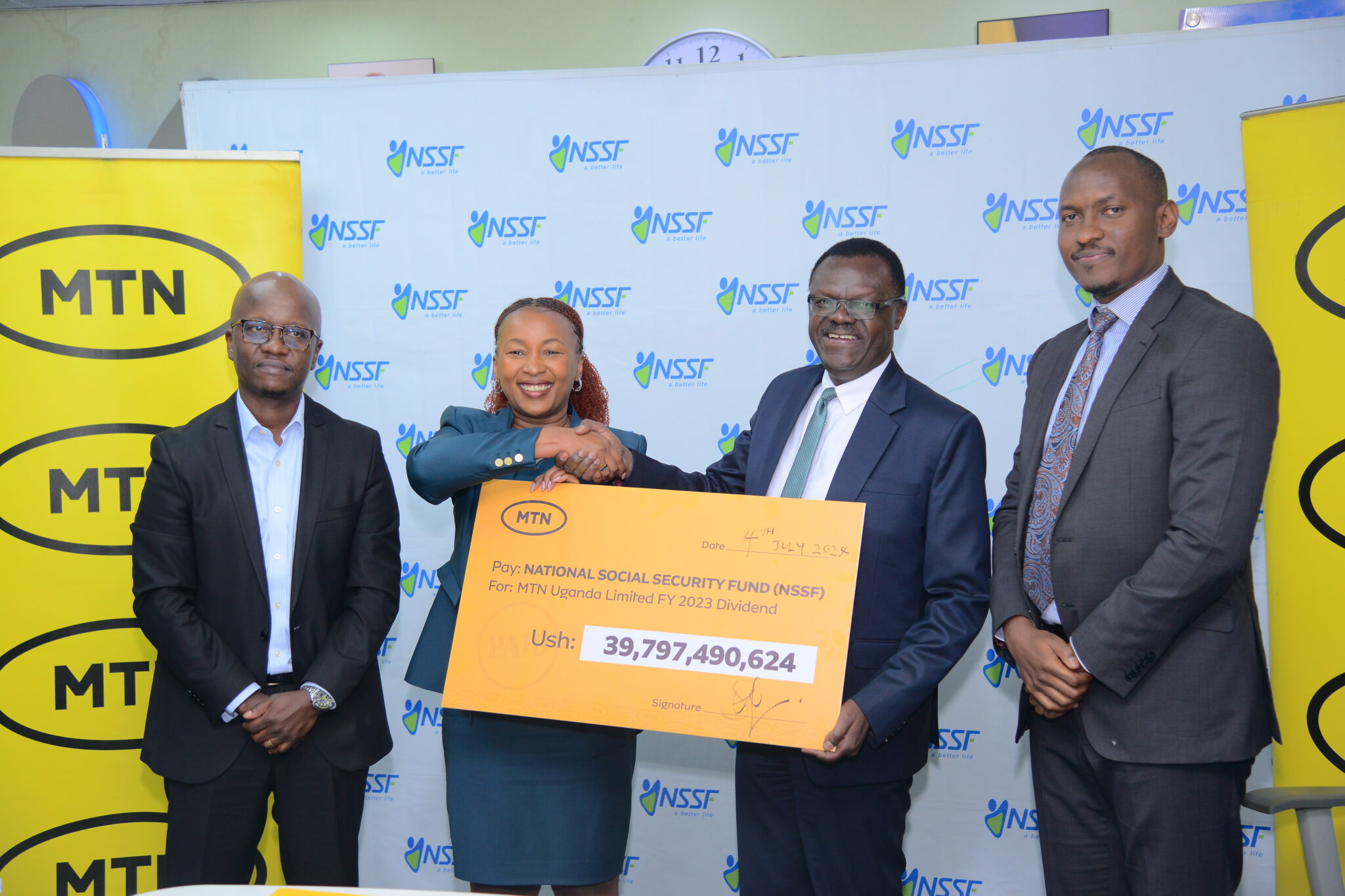 NSSF savers reap UGX 80.6 billion dividends from MTN Uganda in three ...